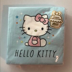 Hello Kitty sky Blue Party beverage Napkins nwt 2 packs of 40 napkins